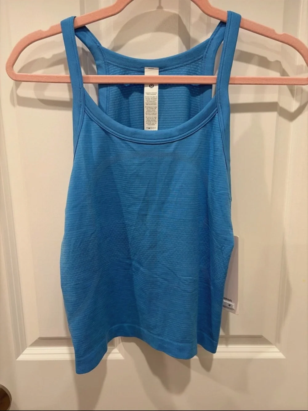 Lululemon Women’s Light Blue Tank Top - Active Comfort